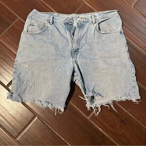 Wrangler Cutoff Light Blue Jean Shorts